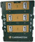 Carrington Tennis Spielstandsanzeige 60 x 46 cm - DEUTSCH - aus uPVC - Wetterfest - schwarz/orange - DEUTSCH (Heim-Gast)