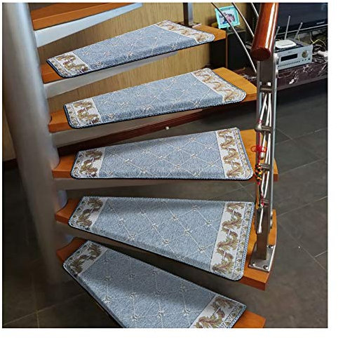 Alfombra Tapetes de Escalera Interior 1pcs Escalera De Caracol Banda De Rodadura Mat, Antideslizante Escaleras Cojín Encienda Cubierta Izquierda De La Escalera Protectores, Paso Calchotenas Piso Por E