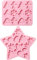 Fondant Silikonformen Weihnachts Form Mold Schokolade Pralinenform Silikon Gummibärchen Form Groß Weihnachtsform 3D Weihnachten Zuckerfertigkeit Seifenformen für DIY Zucker Basteln Süßigkeiten 2 Stück
