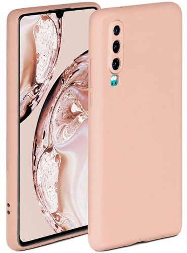 ONEFLOW Soft Case für Huawei P30 Hülle aus Silikon mit Kameraschutz, Silikonhülle mit erhöhtem Schutz fürs Display, Backcover Schutzhülle, weiche Handyhülle, Rosa