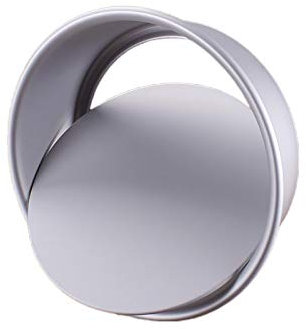 tooloflife Tortiera rotonda in alluminio antiaderente con fondo rimovibile, teglia da forno con base allentata per matrimoni, compleanni, feste di Natale (20,3 cm)