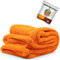 Nuke Guys Gamma Dryer XXL | Ultra saugstarkes Trockentuch 1400 GSM orange 50x80cm | Fusselfrei, abgerundete sanfte Fasern, kratzerfrei, extra groß | Premium Mikrofasertuch für Auto Motorrad Fahrrad