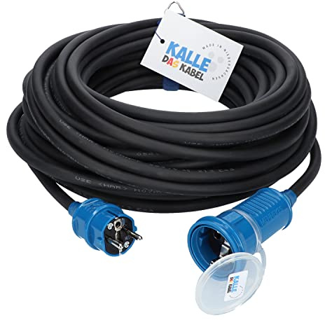 Verlängerungskabel Kalle Classic Colour 3G 1,5mm² blau 15 Meter