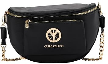 Carlo Colucci Tasche mit Kette Schwarz OS