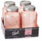 Ball Jar Rose Vintage Einmachgläser, normale Öffnung, 4 Stück