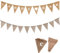 rustikalem Vintage Candy BAR Girlande banner + Leinen jute Wimpelkette,Candy Bar Dekoration Zubehör Hochzeit Geburtstag, Candy bar Girlande für Hochzeit Party Geburtstag Deko Fotorequisite