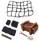 Lot de 6 accessoires de barres de toit de voiture télécommandées avec filet de chargement mini boîte à outils pelle en bois pour camion sur chenilles 1/10 RC voiture RC compatible avec TRX4 SCX10/D90