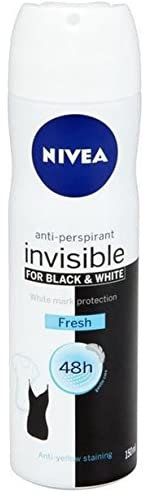 6er Pack - Nivea Deospray Woman - Invisible Black & White Fresh - 150ml