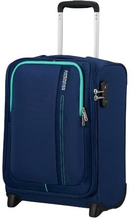 American Tourister Sea Seeker - Upright S, Bagaglio a mano, 45 cm, 28L, Blu (Combat Navy)