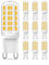 EvaStary G9 LED-Glühbirne, 40W Halogen-Glühbirnen Äquivalent G9 Glühbirne,energiesparende LED-Lampen, 3000K 220-240V für Kronleuchter, nicht flackernd, nicht dimmbar, 10er Pack