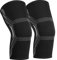 MILAIUN 2 Rodilleras Unisex, Rodillera para Deportes, Rodilleras Gym Correr, Rodilleras Menisco y ligamento para Baloncesto, Ciclismo, Fútbol, Gimnasio, Voleibol (Blanco-XL)