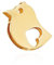 NKlaus Kettenanhänger Vogel 333 Gelb gold 8 Karat 11,5x8,5mm Amulett Anhänger 14412