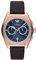 Emporio Armani Orologio da uomo, movimento cronografo, orologio in acciaio inossidabile con cassa da 43 mm, Oro Rosa (Rose Gold), Oro Rosa e Blu, 43 mm