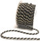 s.dekoda Kordel 15m x 4mm zweifarbig Schwarz - Gold Drehkordel Dekoband Kordelband Kordelschnur