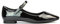 ESSEX GLAM Womens Mary Jane Ballet Shoes Ladies Flats Buckle Strap Square Toe Black Patent Dolly Pumps Size 8