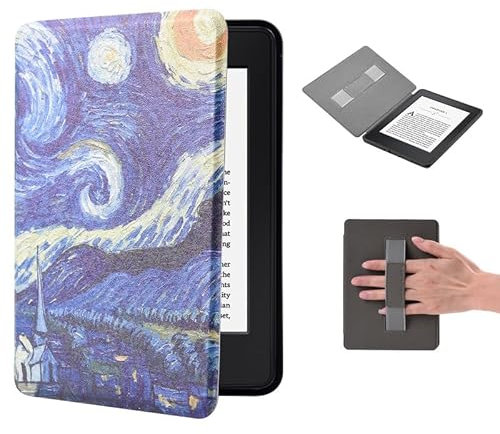 Étui Kindle 11e génération 2022 avec étui Magnétique pour Liseuse Kindle 6 , Étui Légers pour Enfants avec Fonction Veille/Réveil Automatique et Dragonne Smart Cover