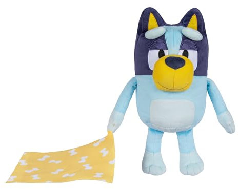 BlueY Sleepy Time Plüschtier mit Decke, drücken Sie den Bauch, um 7 lustige Sätze zu hören, singen Sie mit dem Themenlied, so weich, hergestellt mit Deluxe-Stoffen und detaillierten Nähten