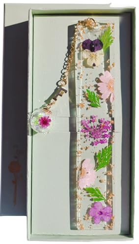 Famweylami Cadeau Noël Femme Marque-pages Personnalisé Originale 26 Lettres, Lecture Cadeau Lumineux, pour Maîtresse Copine Fille Mère Grand-Mère, Fête et Anniversaire, avec Coffret Cadeau-F