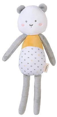 Saro 31572 Stofftier Kuscheltier Pandabär - Sweet and Fun gelb