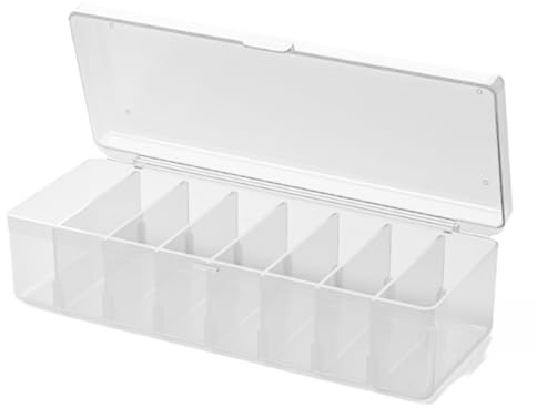 EBVincxmk Kartenteiler-Box, Spielkarten-Aufbewahrungsbox, transparent, Kartendeck-Organizer, Sammelkarten-Sammelkartenbox