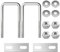 Bulloni a U Quadrato M8 Bulloni a U in Acciaio Inox con Dadi e Piastra Di Telaio per Tubo Dell'Acqua Fisso Barche Ancho interior 40 mm 2 Pezzi M8 40x100mm