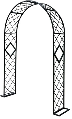 Outdoor Garden Arch Arbors Metal Pergola Arbor Large Rose Arch Trellis Heavy Duty Garden Arches Full Mesh Easy for Plants to Climb 140x230cm 180x230cm 220x230cm 260x230cm 300x230cm