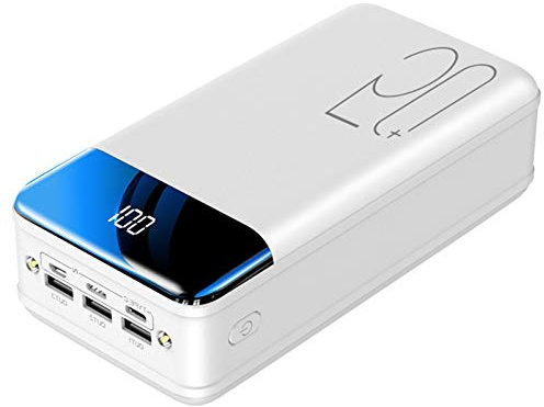 power bank fast charging,Power Bank, 50000mAh High Capacity Pack with 3 Inputs & 3 Output & LED Flashlight And LCD Quick Power Banks