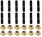 SG Store 12pcs Goujons de Collecteur échappement M8 avec Kit écrous Longueur 39 Mm Filetage M8 X 1,25 Convient pour La Réparation du Système échappement de Voiture