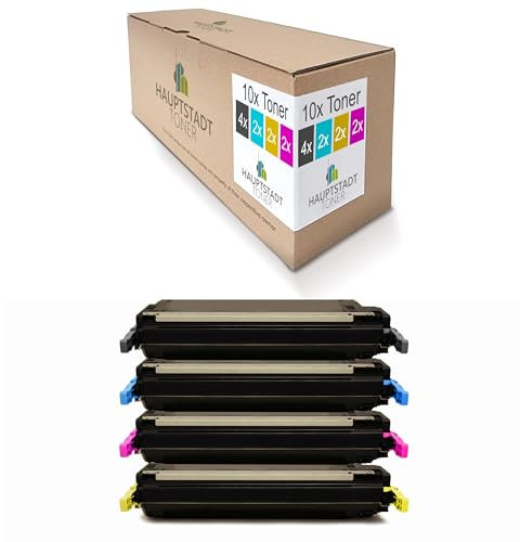 H.T. Toner 10x kompatibel für HP Color Laserjet CP3505 ersetzt Q6470A-Q7583A 503A 501A