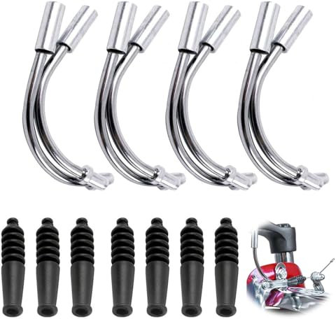 V Brake Noodles for Bikes, 8 Sets of V Brake Bicycle Cable Guide Pipes, Durable Rubber Hoses for Road and Mountain Bikes, Cycling Brake Repair Parts, Essential Bike Accessories