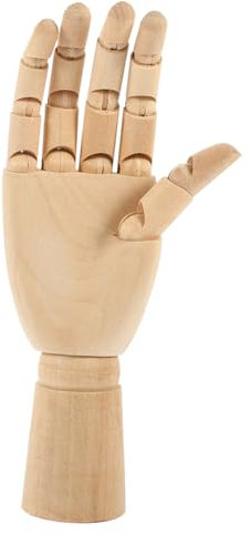 POPETPOP Holz Hand Modell mit Beweglichen Gelenken Perfektes Zeichenmodell für Künstler und Anfänger Holz Dekoration für Zuhause und Büro für Kreative Gestaltung und Feinmotorik