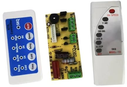 Sharplace Air Conditioning Fan Circuit Board, Cooling Fan Control Board with Remote Control 300W, English Version