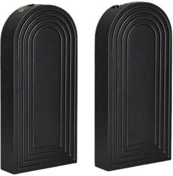 Wall Mounted Wood Vases For Dried Flower And Faux Green Plant 2 Pack Modern Hanging Planter For Bathroom And Living Room Wall Planter