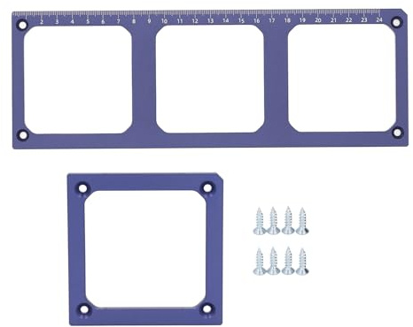 Socket Back Box Cutting Template Electrical Plug Stencil Tool Durable Aluminum Alloy for Wall Mounted Outlets Woodworking Enthusiasts