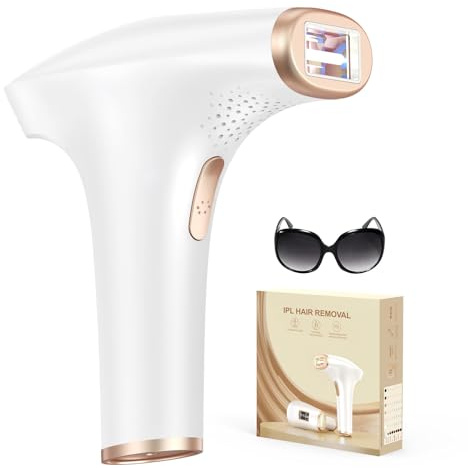 Haarlosy Épilateur Lumière Pulsée, Grande Fenêtre 5 cm², 999,900 Flashs IPL, 9 Niveaux & 2 Modes, Auto/Manuel – Épilation Laser Définitive Maison Femme & Homme, Visage, Corps, Aisselles, LCN1202