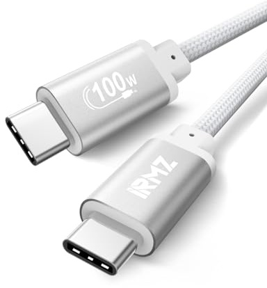 Weiß USB C Kabel 5M, Lang USBC auf USBC Kabel 5A Schnellladung, Ladekabel USB-C 5M für iPhone 17 16 Pro Max, für iPhone 17 Air, Samsung Galaxy S25 S24