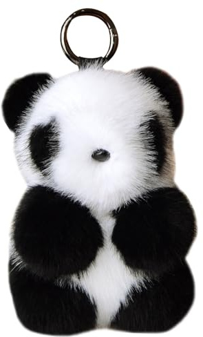Genérico Porte-clés Panda en Peluche, Pendentif Panda pour Sac à Dos, Breloques pour Sacs, Animaux en Peluche pour, Hommes, Femmes, familles, collègues