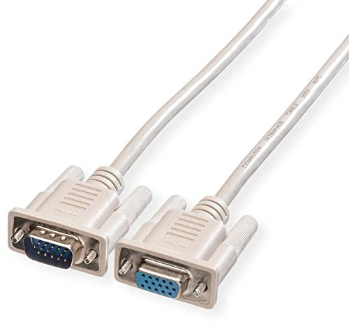 ROLINE Câble de Connexion Moniteur HD15 St/BU, 6 m