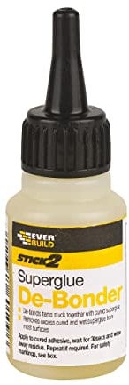Everbuild Stick 2 Superglue De-Bonder – Solvent Based – Multi-Purpose – Fast Acting Formula – Clear – 20ml