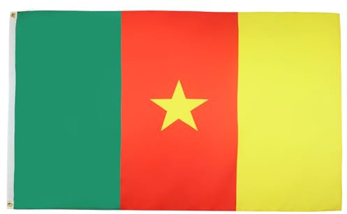 AZ FLAG - Flagge Kamerun - 150x90 cm - Kamerunische Fahne 100% Polyester mit Messing-Ösen - 110g