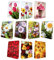 10 Geschenktüten Blumen Jumbo XXL 44x32X10cm Geschenktaschen Tragetasche 99-9012