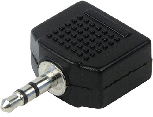 Schwaiger Kopfhöreradapter Kopfhörer Adapter 2x Klinke Kupplung 3,5mm