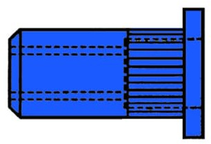 Gesipa Blindnietmuttern Stahl-gerändelt M 10 – Flachrundkopf (Klemmbereich 0,25 – 3,50 mm, Schaftdurchmesser 12 mm) 1433709
