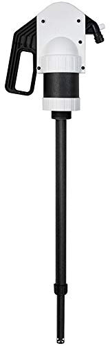 SAMOA Profi-Handpumpe HP-05/25-200 ÖL; leichte Fasspumpe; gebogener Fassadapter; Polypropylen - 300009