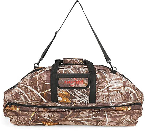 SHARROW Compoundbogen Tasche Bogentasche Canvas Tragbare Bogenkoffer 95cm 115cm Große Kapazität Compound Bogen Tasche Jagdtasche Tragetasche (Camo, 95cm /37.4 inch)