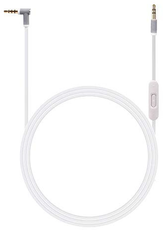 Coloré(TM) Câble de câble Audio de Rechange DE 3,5 mm avec câble pour Casque Beats by Dr Dre (Blanc)