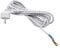 vhbw Câble électrique universel, connexion électrique pour fer à repasser (2.80m) - flexible, robuste avec prise de schuko et raccords de câbles