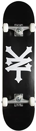 Zoo Zoo Unisex – Erwachsene York Crackerjack Skateboard, Schwarz/Weiß, 8'