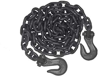 Tools House™ 10mm Heavy duty Towing chain 2.4 Ton Working load limit - Black (5 metres)