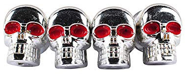 Kousa License Plate Decorative Bolts,4Pcs 3D Skeleton Motorcycle License Plate Bolt Screw Fasteners